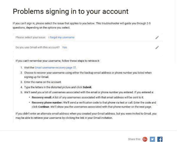 恢复谷歌邮件帐户