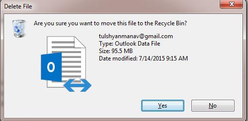如何删除ost文件 - 确认删除.ost文件