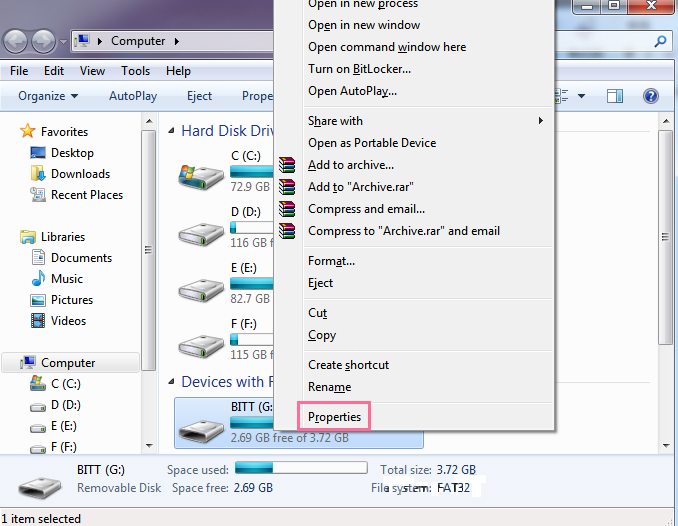 将写保护添加到只读闪存驱动器选择属性
