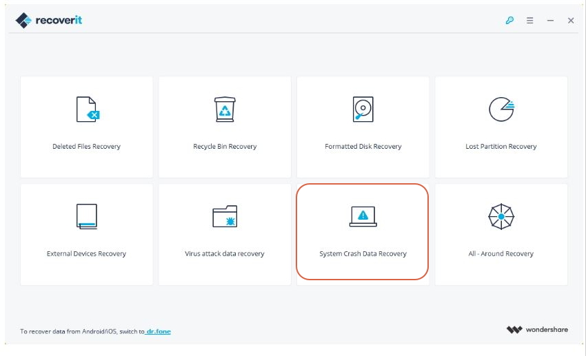 步骤2由于死亡蓝屏0x0000007e而恢复数据