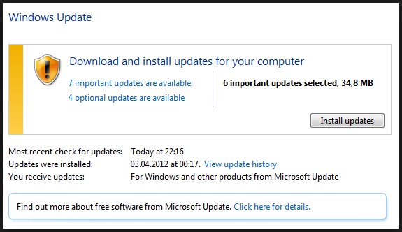 updates the Windows installation to fix blue screen of death 0x00000116