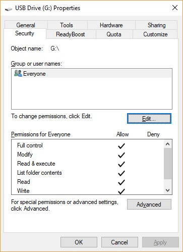 保持USB闪存驱动器安全 - 设置USB驱动器写入权限