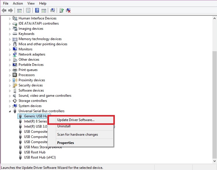 更新驱动程序软件