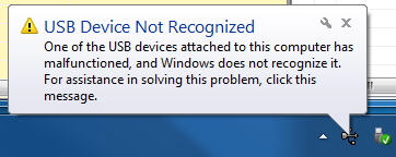 最常见的USB存储设备问题 -  usb设备无法识别错误消息