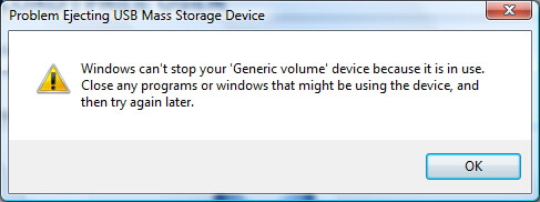 最常见的USB存储设备问题 - 无法安全地移除USB驱动器
