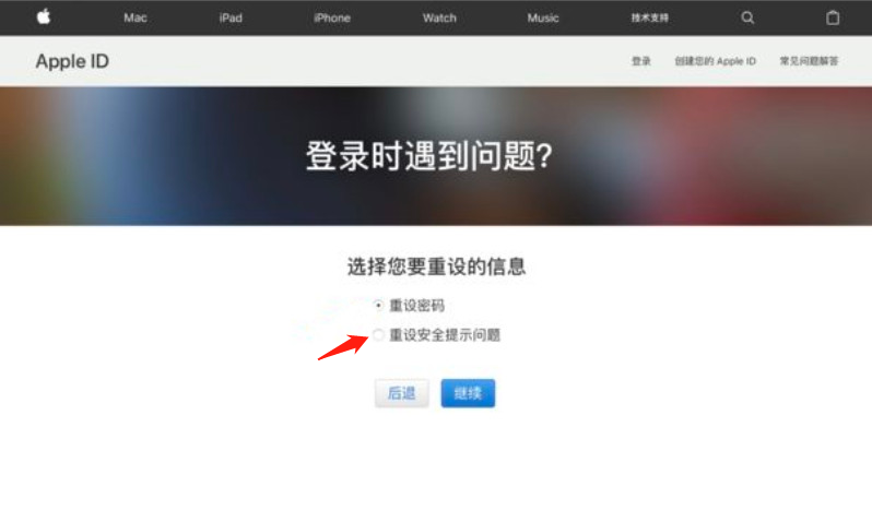 重置Apple ID电子邮件