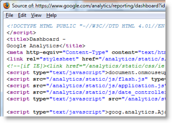 查看网站上的源代码