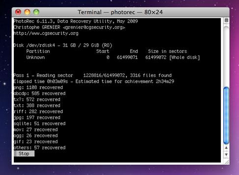 Undelete Freeware- PhotoRec文件恢复