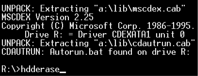 用HHDErase擦除硬盘