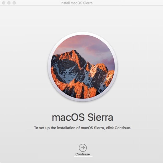 如何从10.7.5  -  2更新到mac os sierra