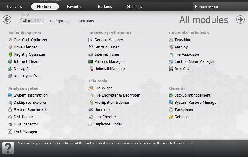 WinOptimizer从Windows中删除不需要的文件