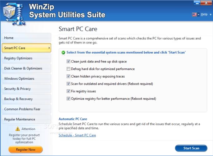 System Utilities Suite从Windows中删除不需要的文件
