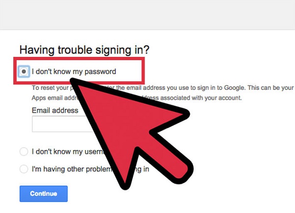 重置电子邮件密码