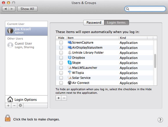 如何使用10种简单方法修复慢速Mac性能 - 关闭启动应用程序