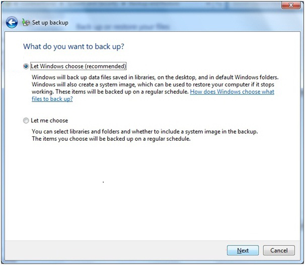 在Windows中备份C驱动器