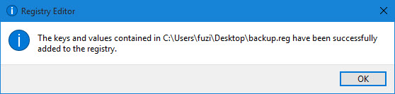 在Windows 10中恢复注册表