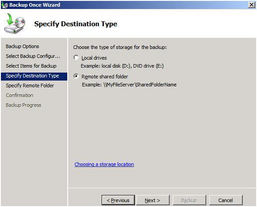指定目的地类型