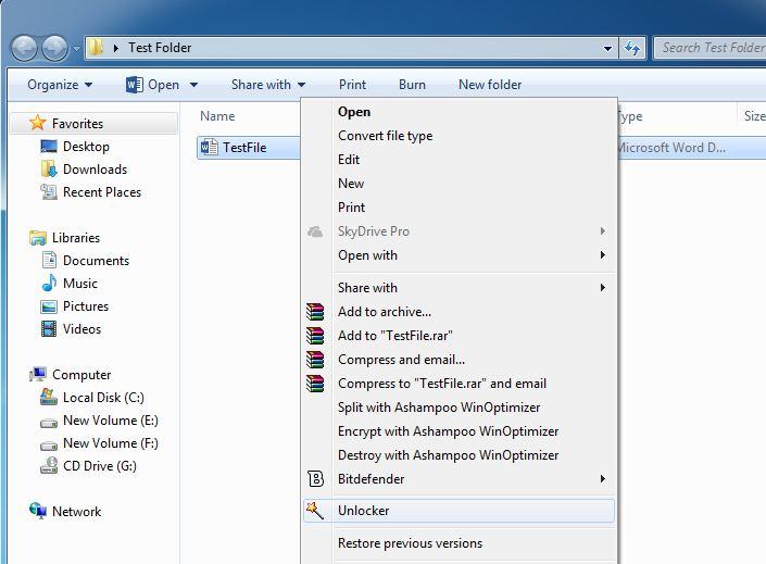 使用解锁器删除Windows中正在使用的文件