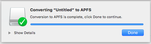 将外部驱动器转换为APFS格式