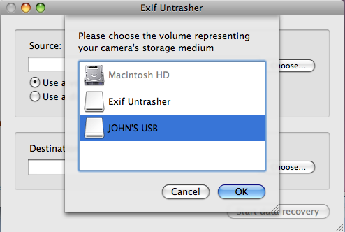 Exif Untrasher mac免费恢复