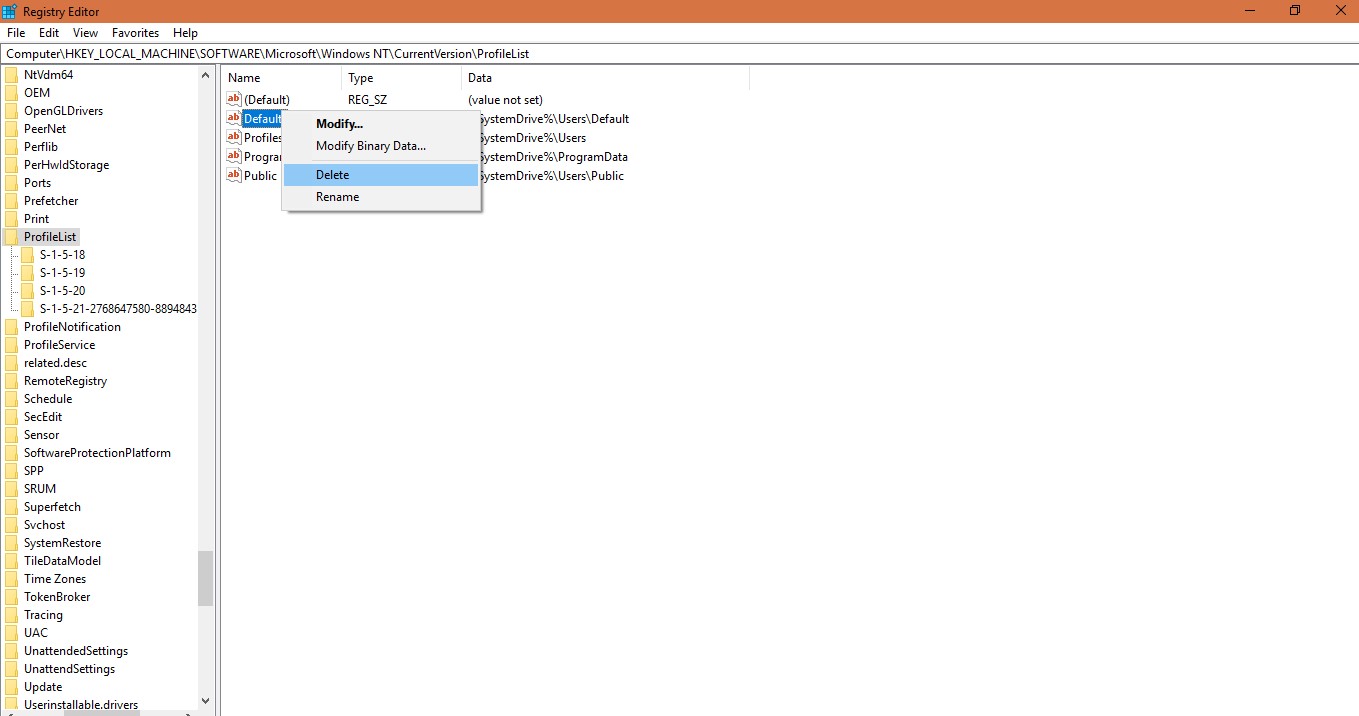 使用WINDOWS 10 REGISTRY EDITOR