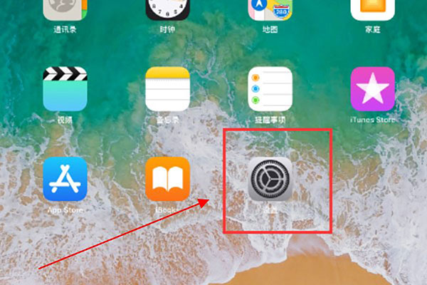 打开iPad设置工具