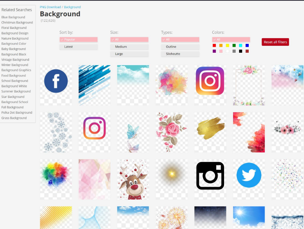抠像背景素材-stickpng