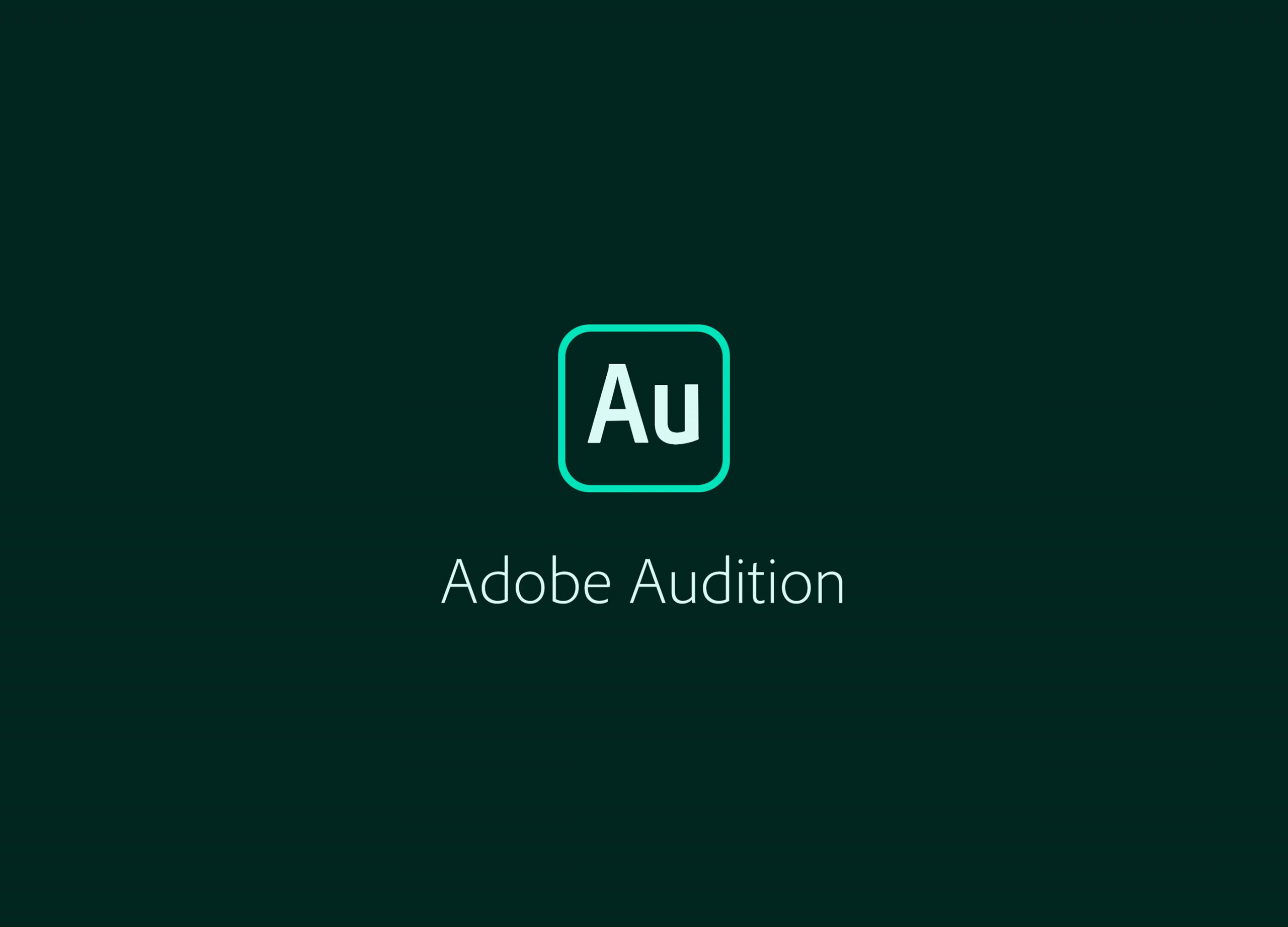 Adobe Audition_声音降噪处理软件