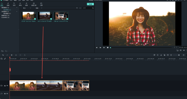 专业软件快速剪辑橱窗视频-导入""
