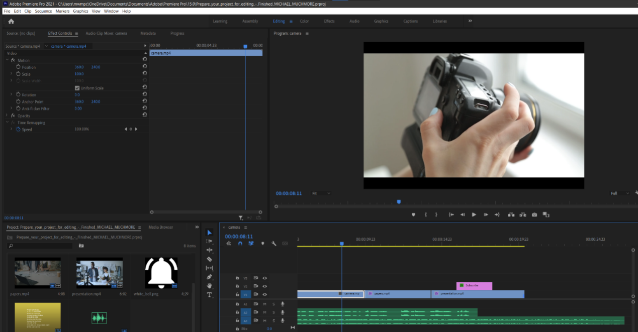 Premiere Pro添加关键帧
