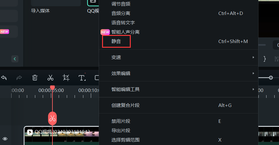 音乐去除人声-静音处理