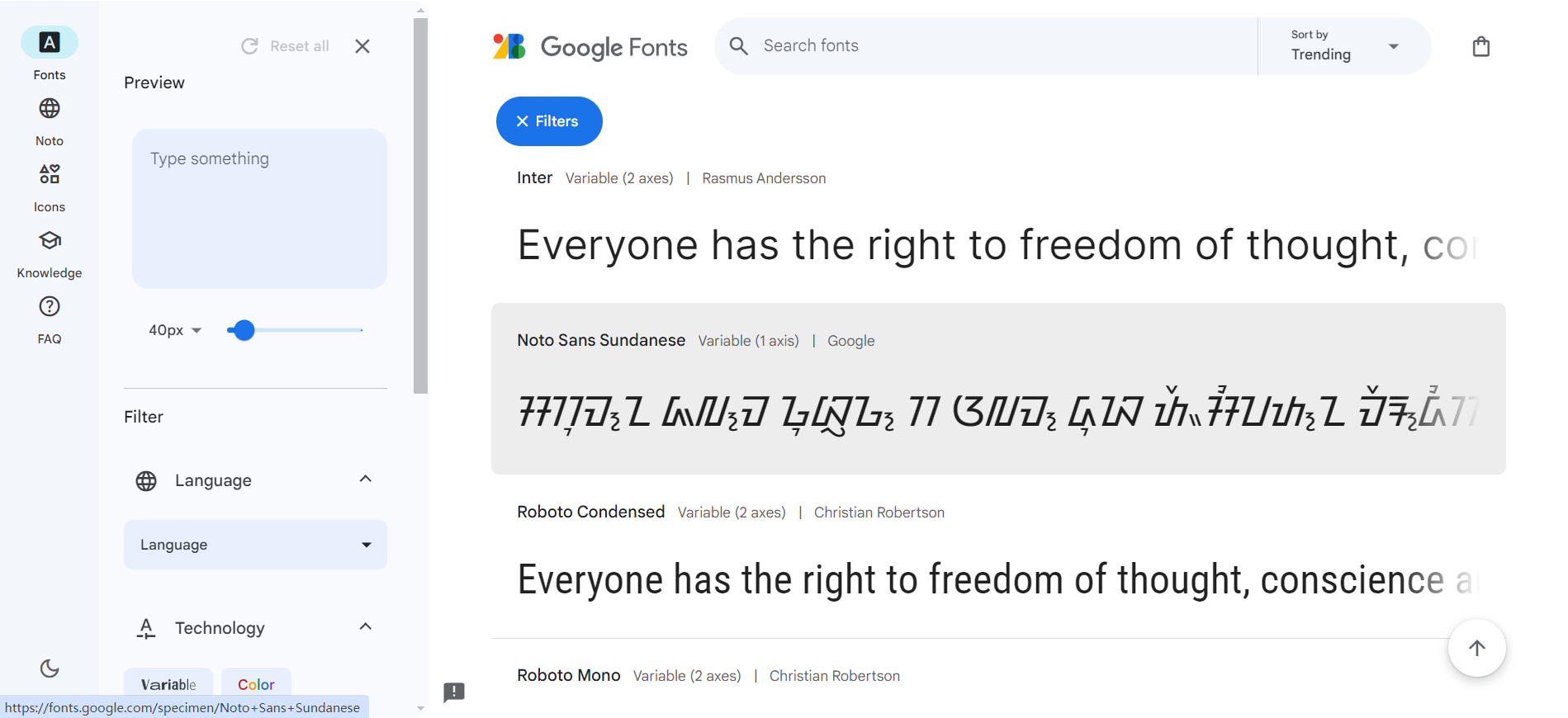 Google Fonts
