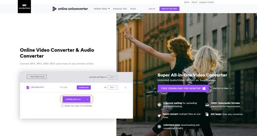 下载转换后的文件