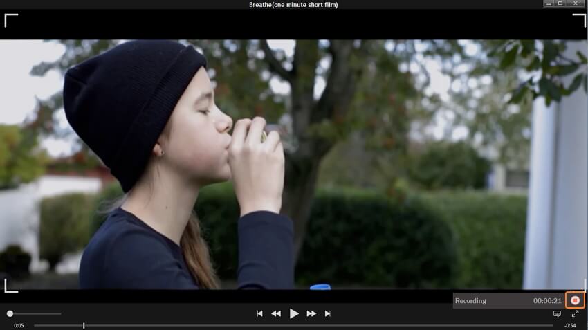 停止录制iTunes电影