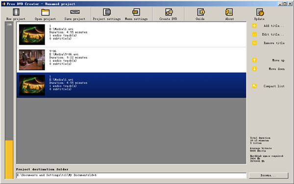 免费的MP4到DVD刻录机