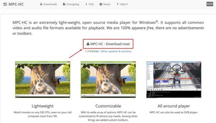 MPC-HC播放器，用于mp4视频没有声音