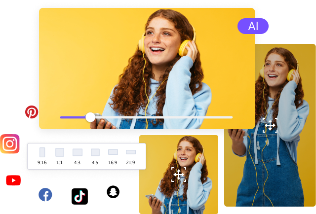 Auto crop video for social media