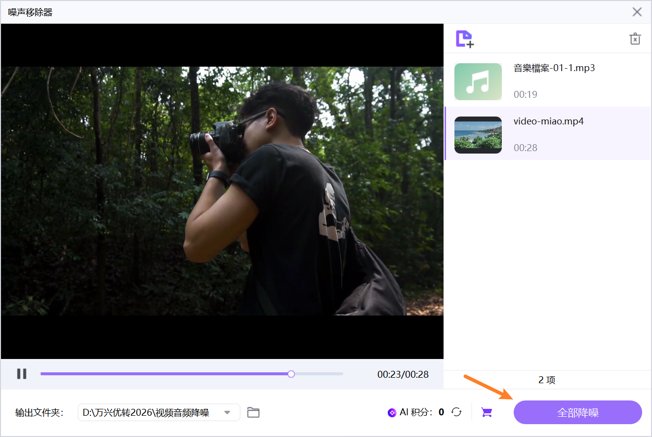 去除视频和音频中的噪声