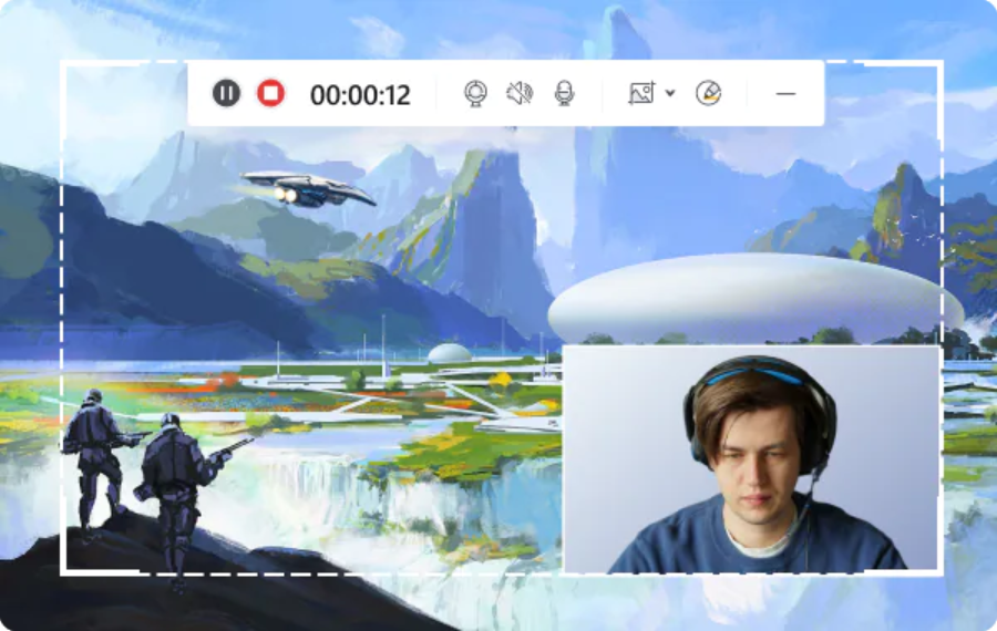 画中画录制模式