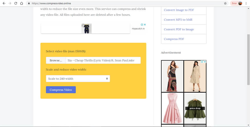 Compress Video Online