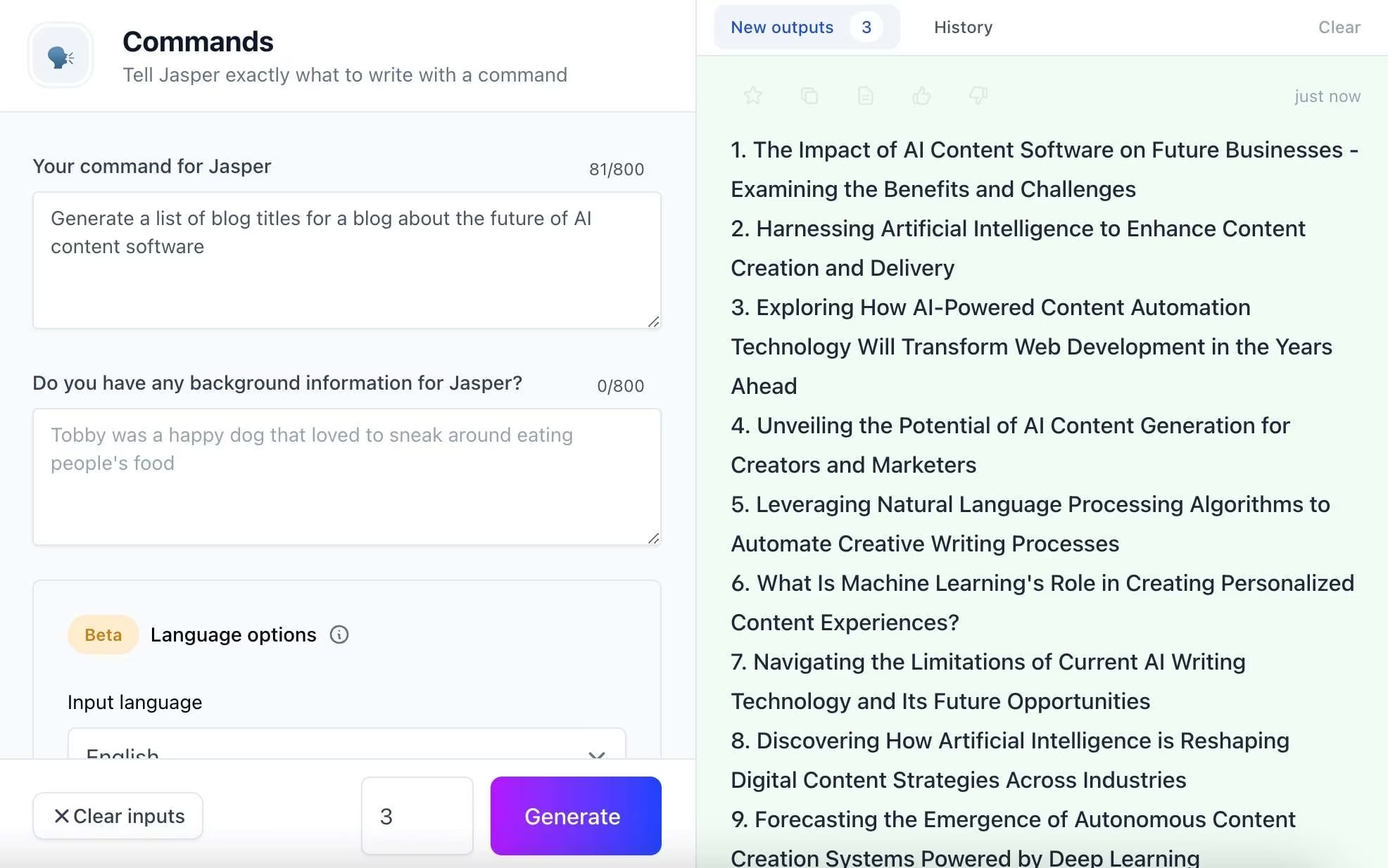 Jasper英语脚本生成器