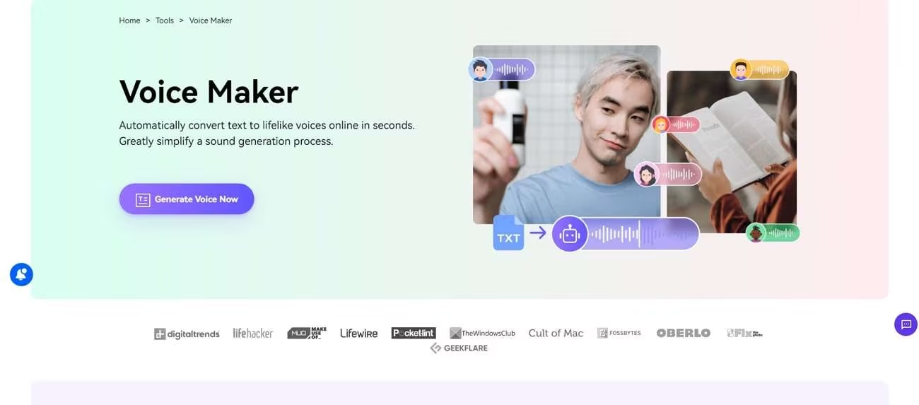 Media.io：创造栩栩如生的声音