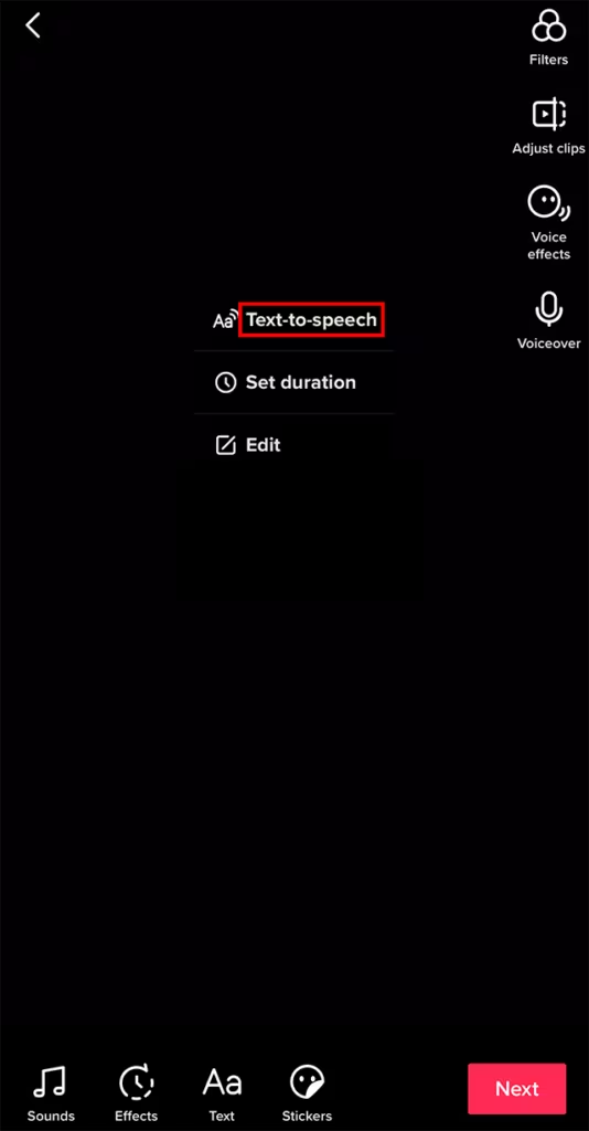 在TikTok上使用文字转语音生成器