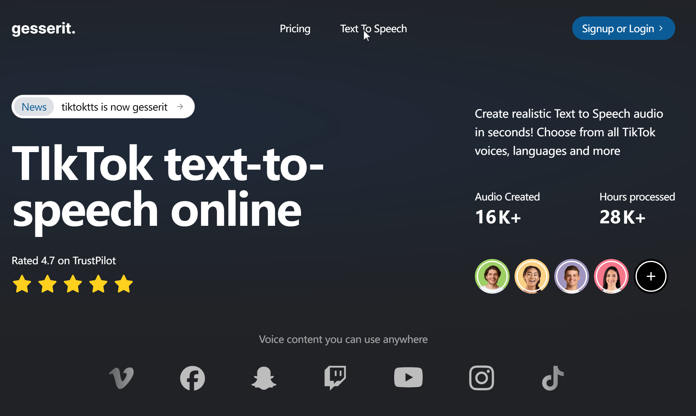 TikTok语音生成器