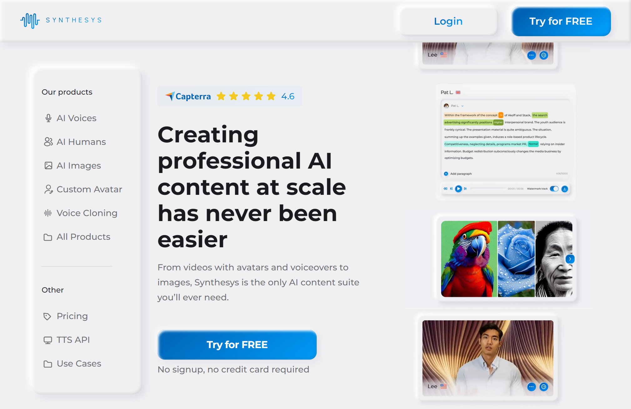 AI数字人生成工具Synthesys