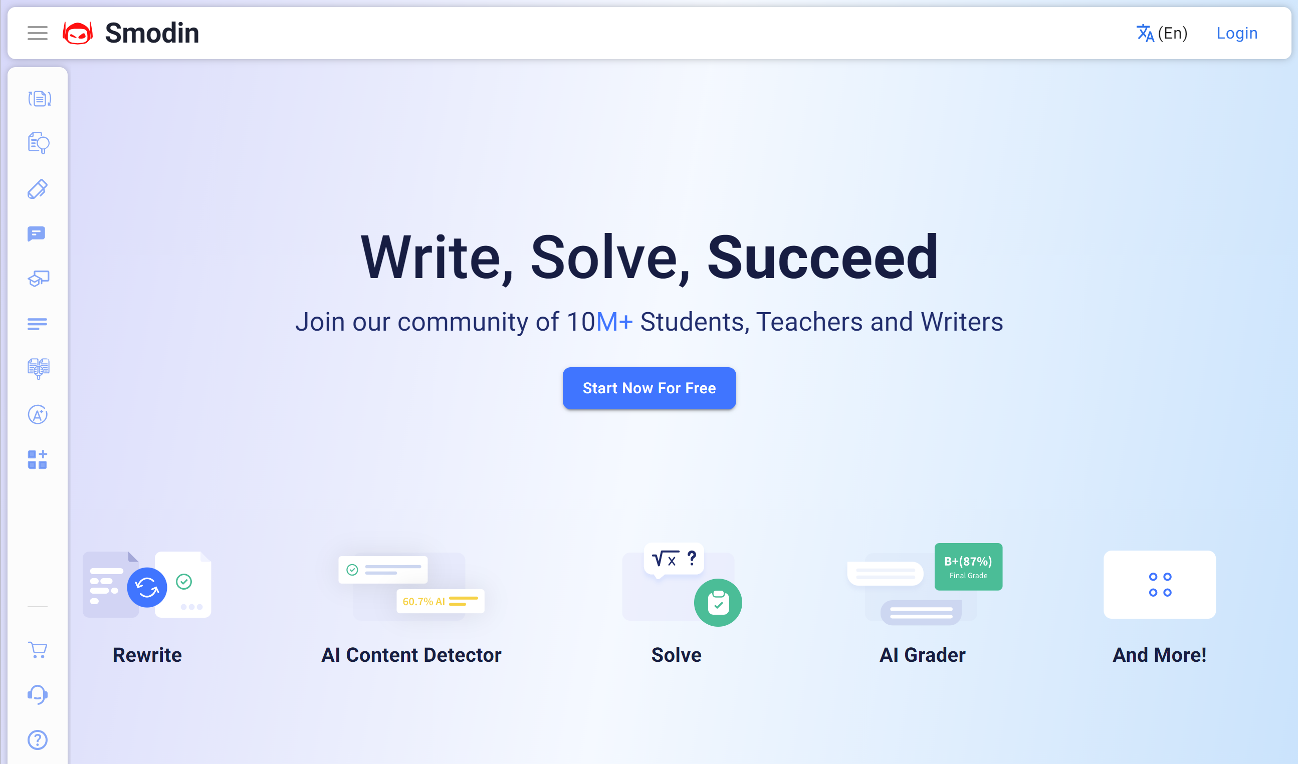 Smodin：领先的人工智能写作工具