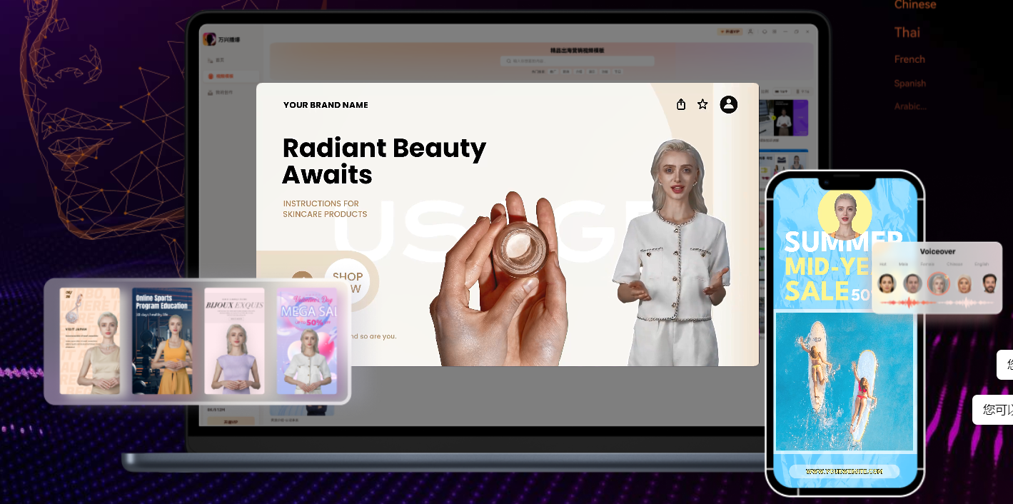 日韩免费视频观看播爆数字人与智影数字人的对比