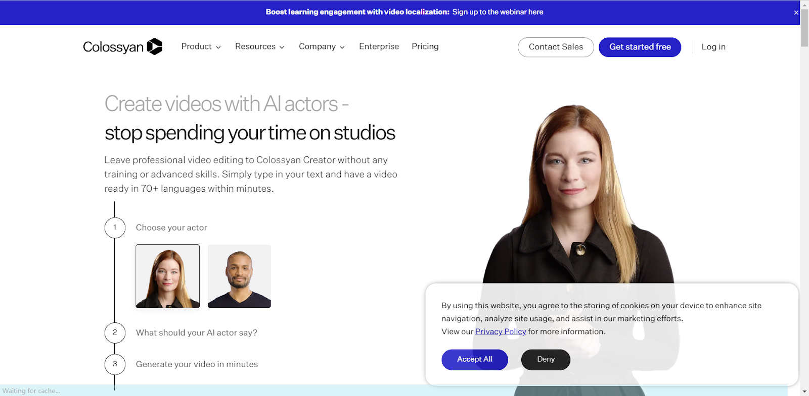 Colossyan 文本转视频