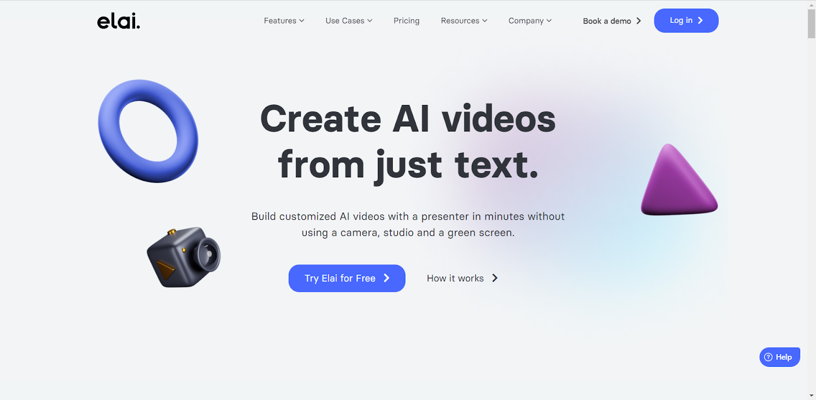 Elai.io - 针对商业用途的AI分身生成器