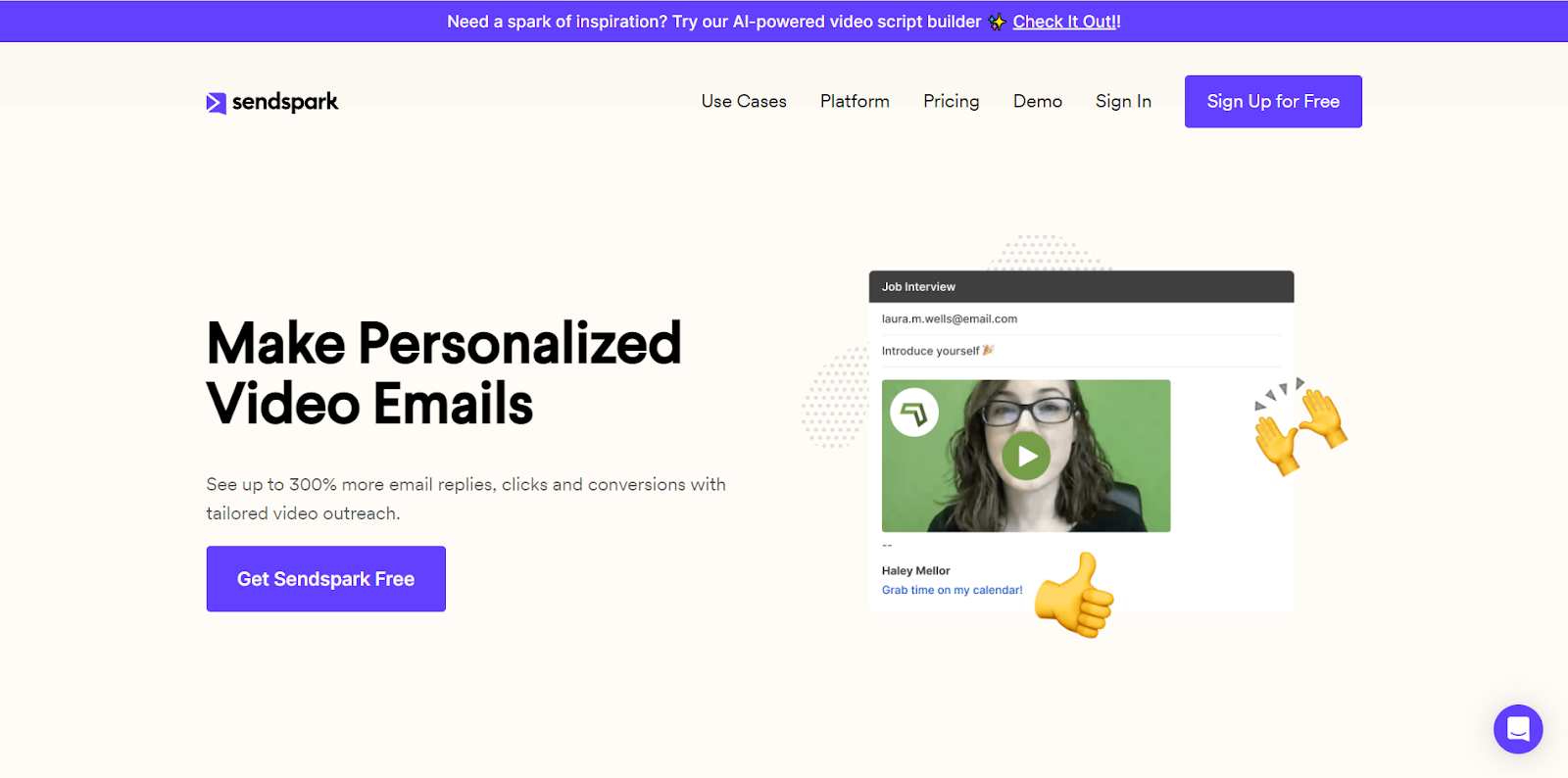 Sendspark - 个性化视频电子邮件